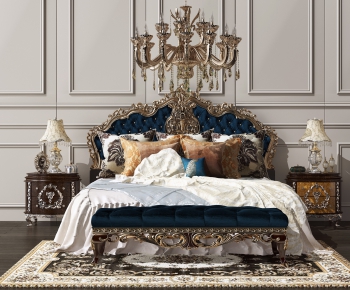 European Style Double Bed-ID:433366481
