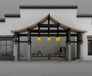 New Chinese Style Building Component-ID:182243651