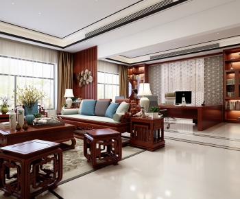 New Chinese Style Manager's Office-ID:961874649