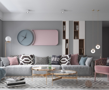 Nordic Style A Living Room-ID:886988777