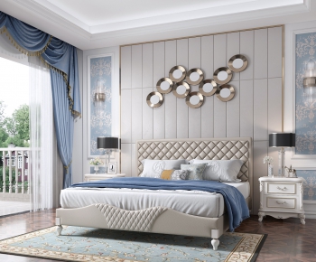 Simple European Style Bedroom-ID:391120447