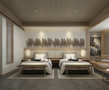New Chinese Style Bedroom-ID:961618365