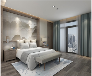 New Chinese Style Bedroom-ID:847509894