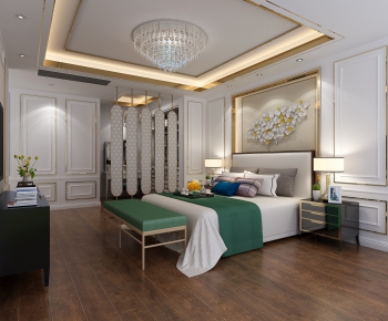 Simple European Style Bedroom-ID:813555118
