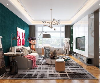 Hong Kong Style A Living Room-ID:776679993