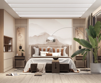 New Chinese Style Bedroom-ID:168130979