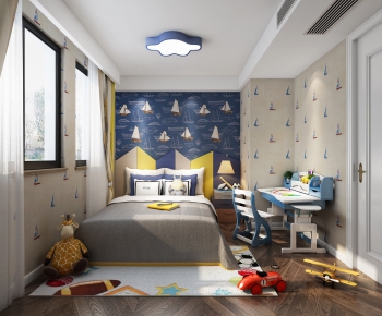 Modern Boy's Room And Son's Room-ID:483389833