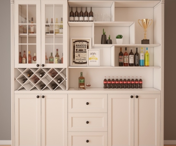 Simple European Style Wine Cabinet-ID:349791882