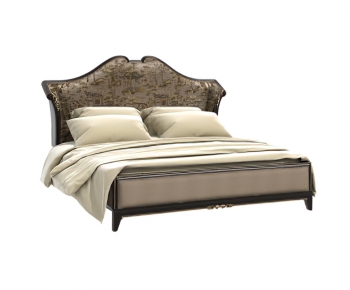 Post Modern Style Double Bed-ID:225824945