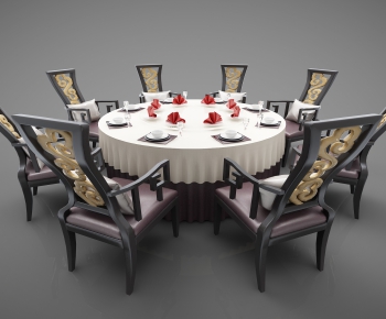 Simple European Style Dining Table And Chairs-ID:724316626