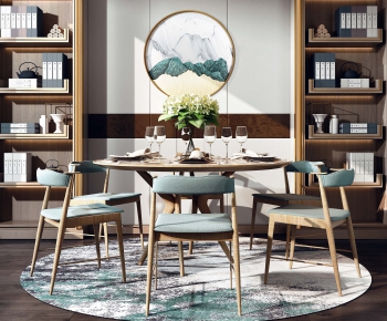 New Chinese Style Dining Table And Chairs-ID:783859135