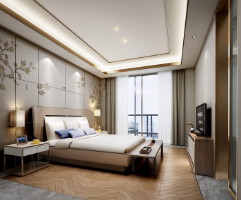 New Chinese Style Bedroom-ID:226610161