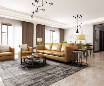 Modern A Living Room-ID:851638436