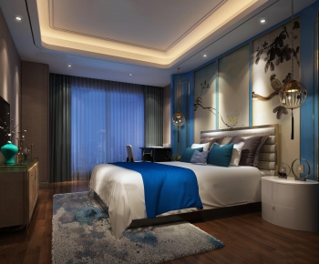 New Chinese Style Bedroom-ID:490195625