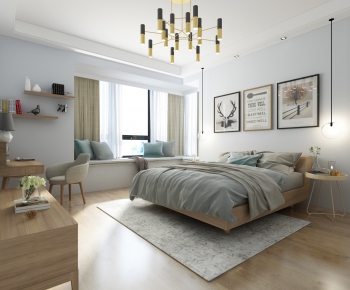 Nordic Style Bedroom-ID:517983215