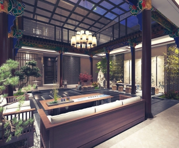 New Chinese Style Courtyard/landscape-ID:100165882