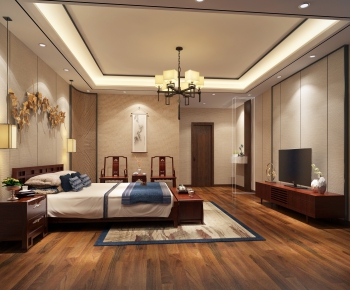 New Chinese Style Bedroom-ID:850568353