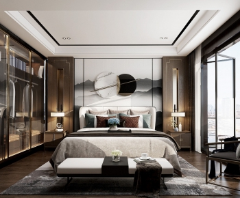 New Chinese Style Bedroom-ID:299267512