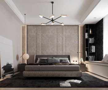Modern Simple Style Bedroom-ID:665628961