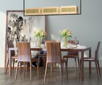 Chinese Style Dining Table And Chairs-ID:277787835