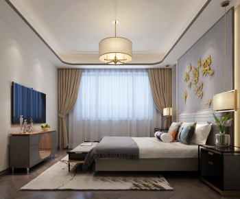 New Chinese Style Bedroom-ID:700197337