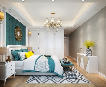 Simple European Style Bedroom-ID:367750753