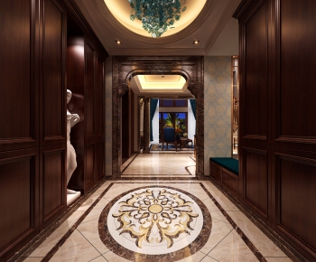 Simple European Style Hallway-ID:780966456