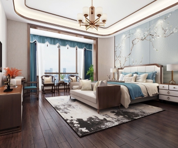 New Chinese Style Bedroom-ID:944446533