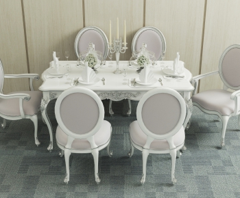 American Style Dining Table And Chairs-ID:277008552