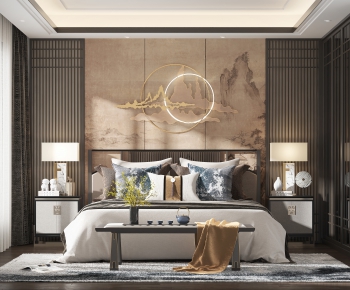 New Chinese Style Bedroom-ID:562471681