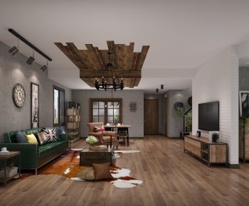 Industrial Style A Living Room-ID:859237174