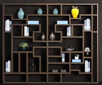 New Chinese Style Bookcase-ID:836910131