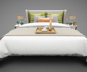 Modern Double Bed-ID:287305625