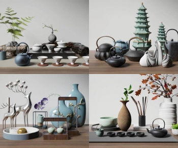 New Chinese Style Tea Set-ID:572233442