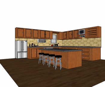 American Style Kitchen Cabinet-ID:603401855