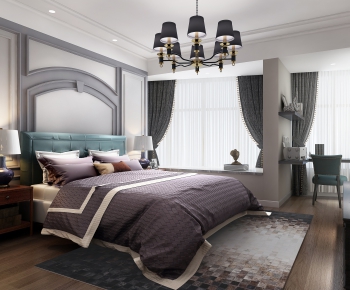 Simple European Style Bedroom-ID:365152431