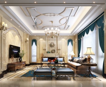 European Style A Living Room-ID:238252596