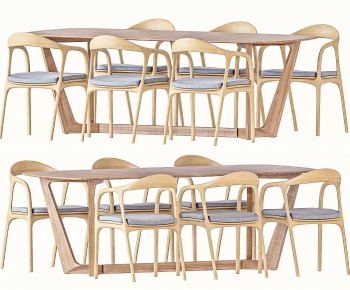 Nordic Style Dining Table And Chairs-ID:985148776