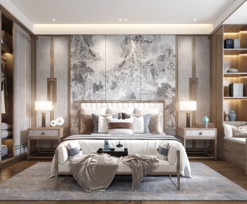 New Chinese Style Bedroom-ID:517066276