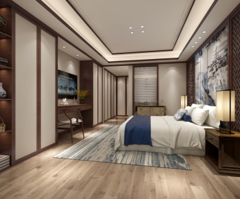 New Chinese Style Bedroom-ID:279071435
