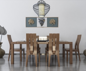 New Chinese Style Dining Table And Chairs-ID:116535751