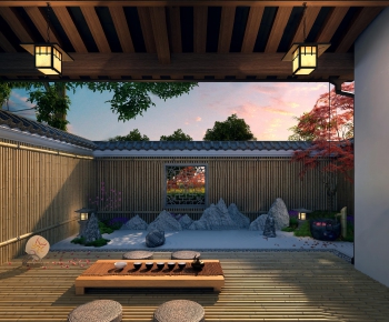 Japanese Style Courtyard/landscape-ID:320293352