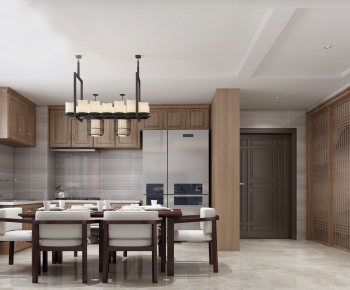 New Chinese Style Dining Room-ID:846123429