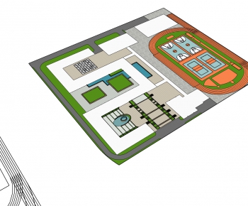 Modern Architectural Bird's-eye View Planning-ID:559892324