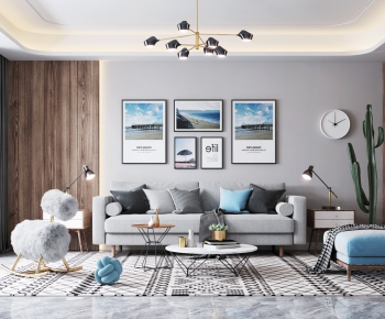 Nordic Style A Living Room-ID:517808288