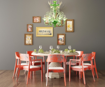 New Chinese Style Dining Table And Chairs-ID:903599943