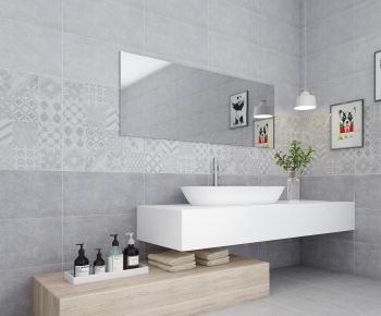 Nordic Style Bathroom Cabinet Rack-ID:869276195