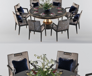Modern Dining Table And Chairs-ID:501208311