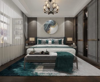 New Chinese Style Bedroom-ID:230276265