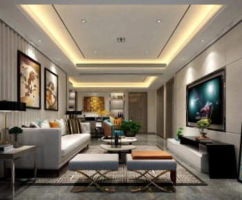 Modern A Living Room-ID:540436828